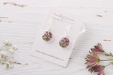 NEW! Plum Orchard Silver and Purple Queen Anne’s Lace Earrings